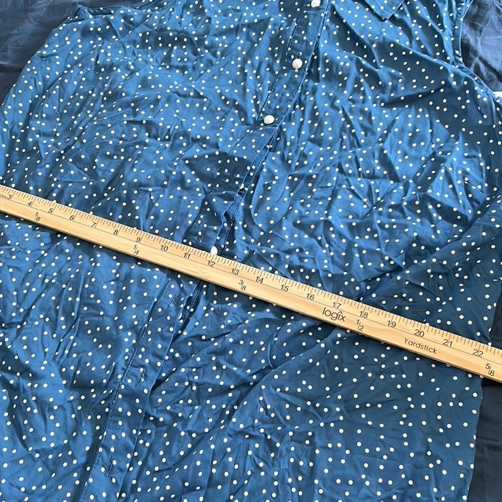 MSK Plus Size Striped Shirtdress Size 1X - Picture 4 of 5